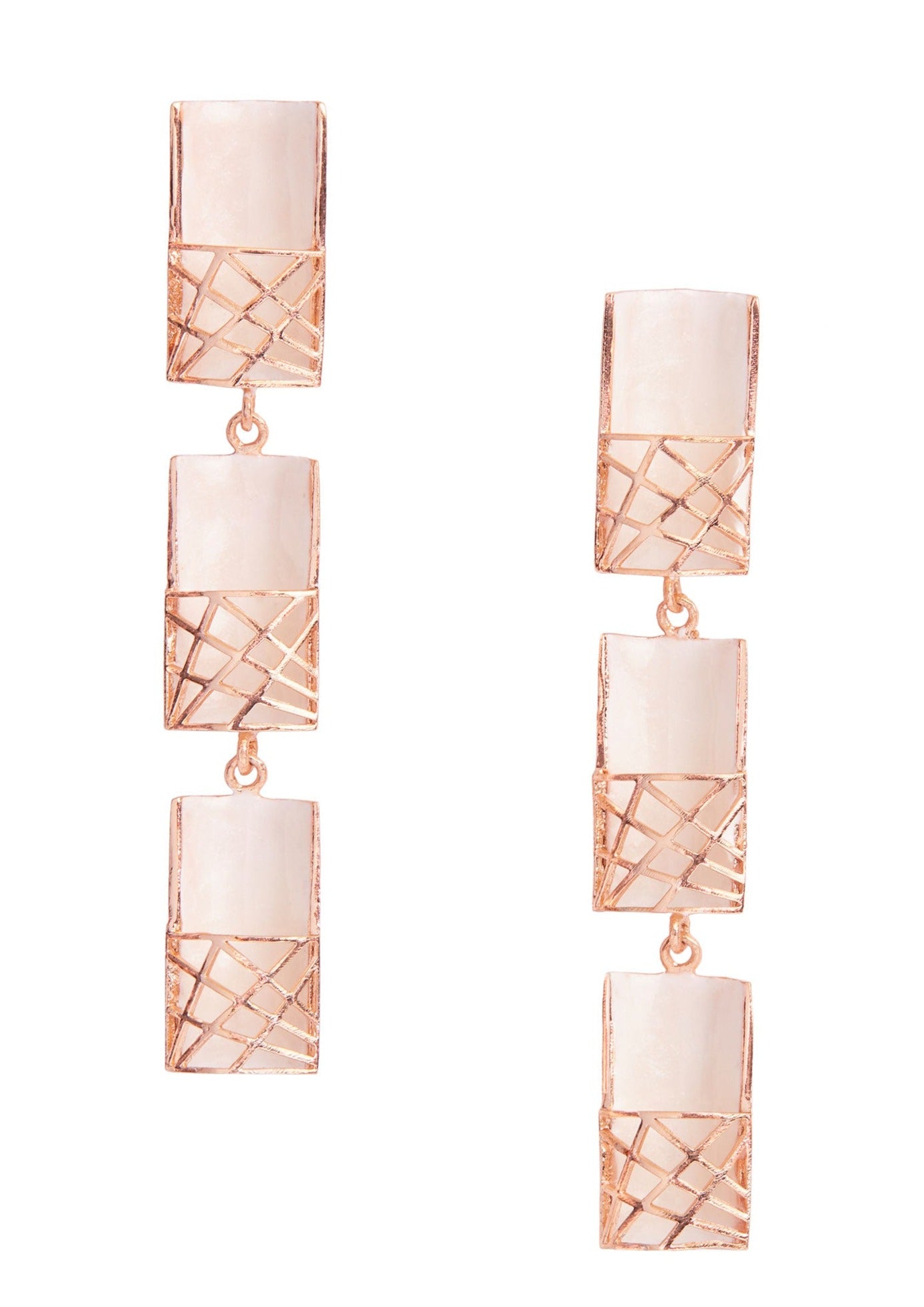 TRIPLE RECTANGULO EARRINGS