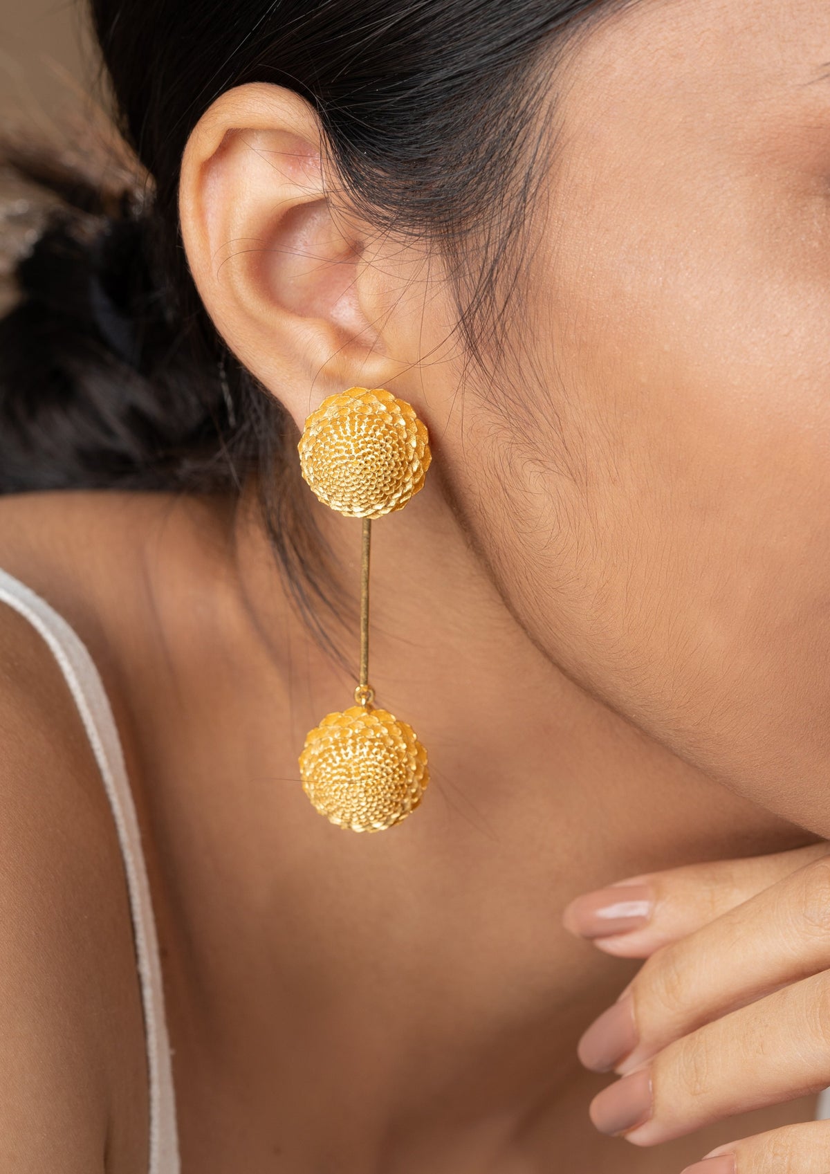 DETACHABLE TWIN BLOSSOM EARRINGS